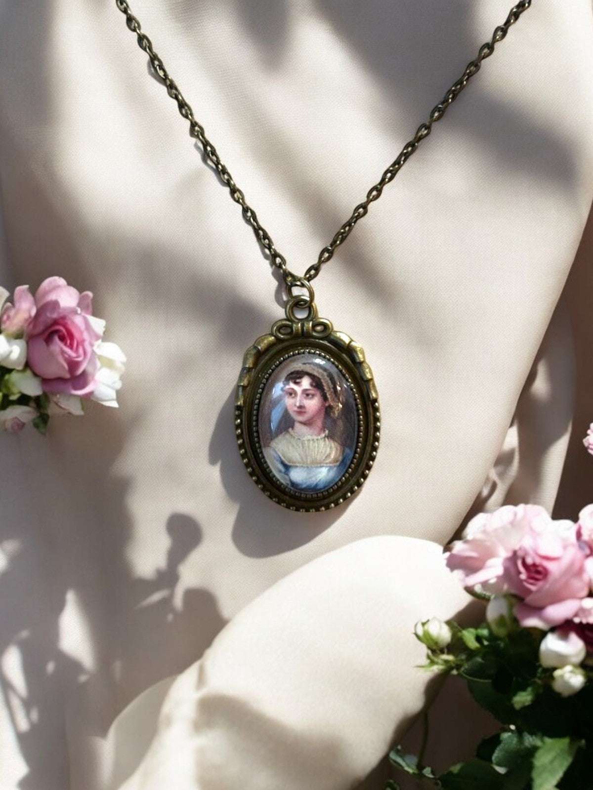 Collana con ritratto Jane Austen